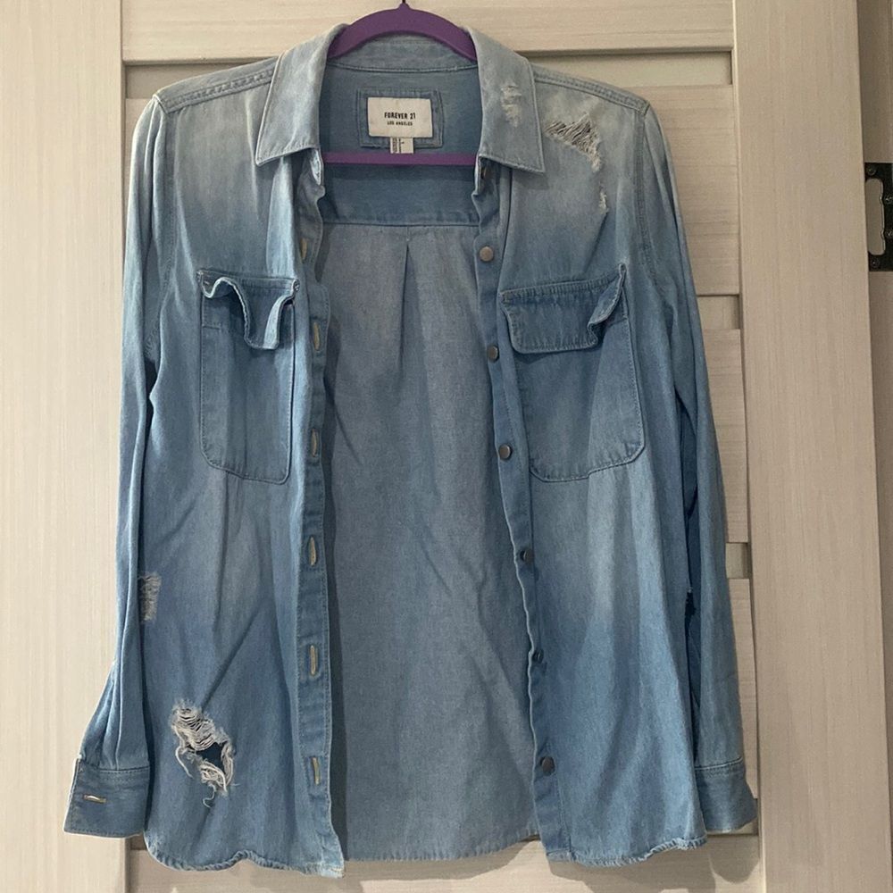 Forever 21 Jean Cardigan